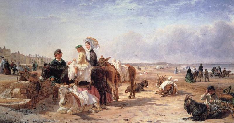 William Havell Weston Sands in 1864 France oil painting art